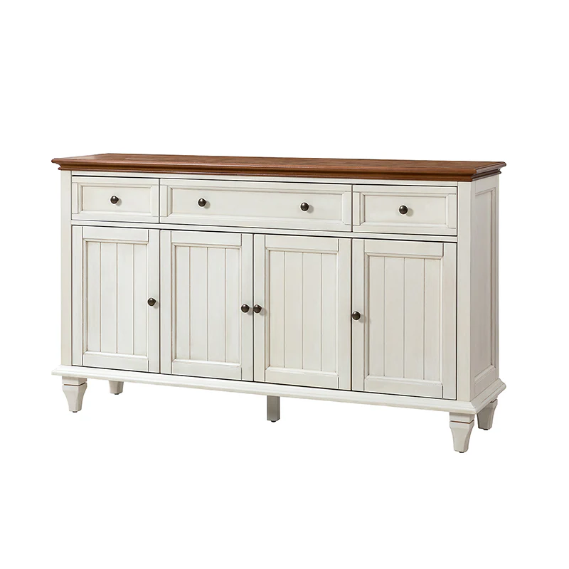 Raphael 58" Wide 3‑Drawer Sideboard – Modern Farmhouse Storage Cabinet With Solid Wood Legs - Image 13