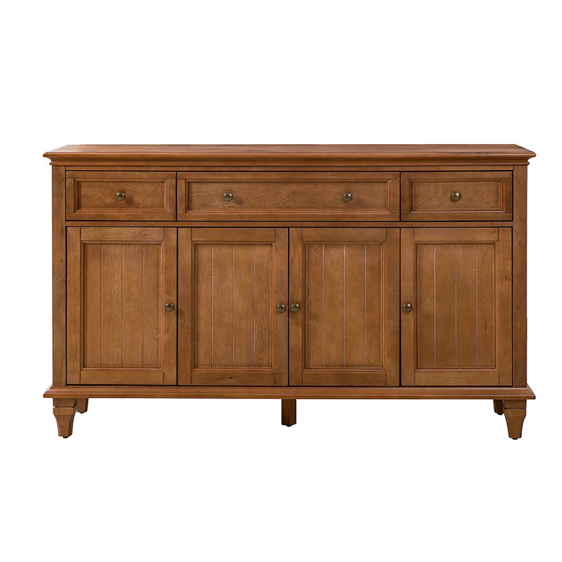 Raphael 58" Wide 3‑Drawer Sideboard – Modern Farmhouse Storage Cabinet With Solid Wood Legs - Image 4