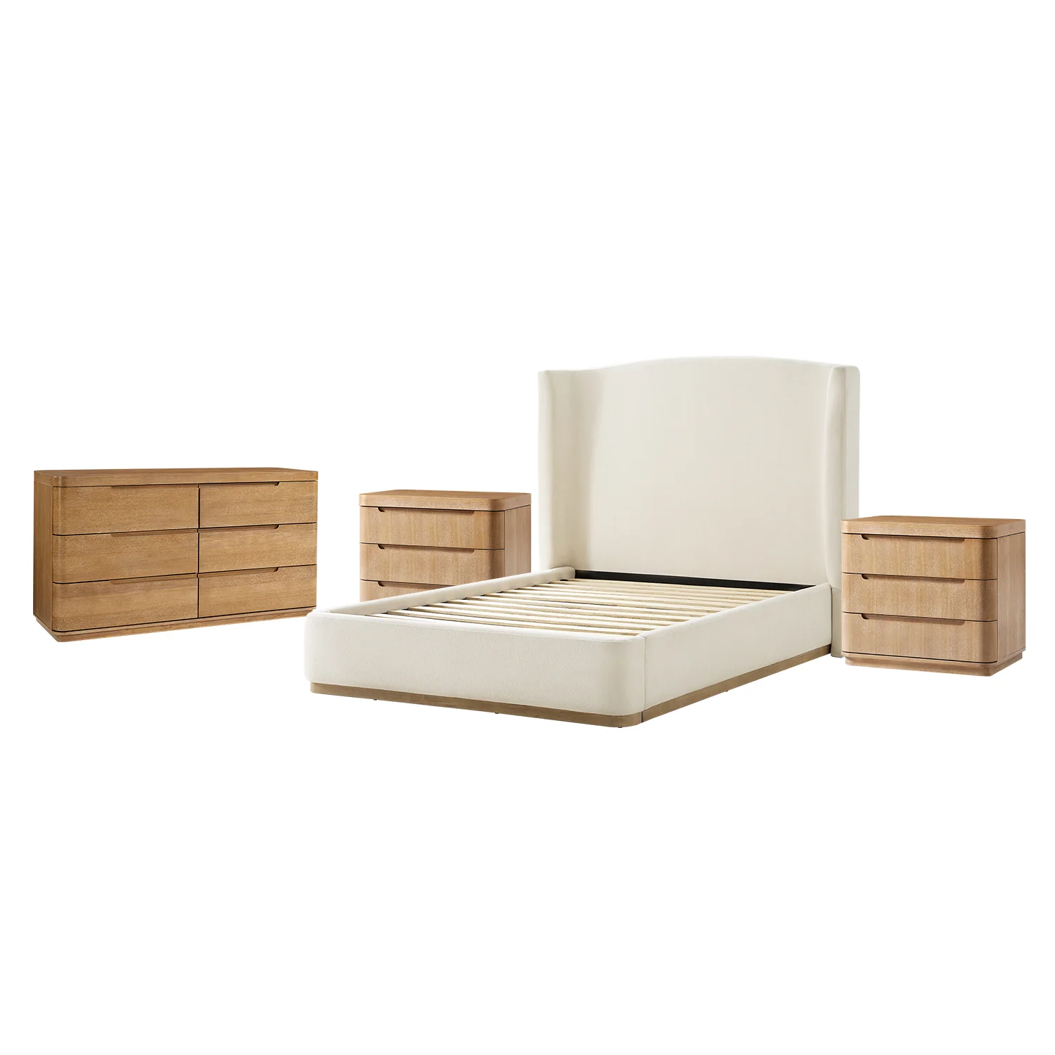 Ravona Modern 4-Piece Bedroom Bundle with Dresser - Image 13