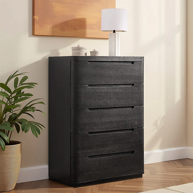 Ravona Modern Natural Wood 5-Drawer Chest - Image 10