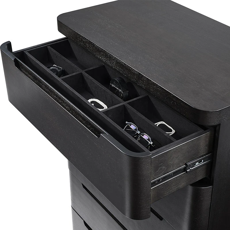 Ravona Modern Natural Wood 5-Drawer Chest - Image 14