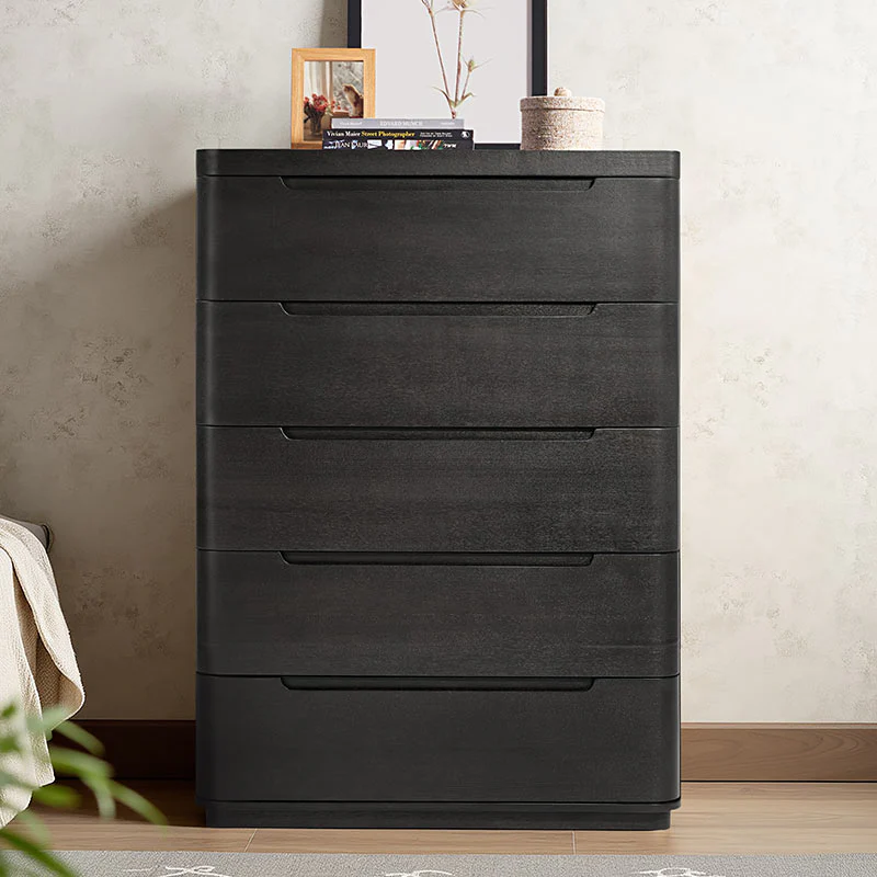 Ravona Modern Natural Wood 5-Drawer Chest - Image 9