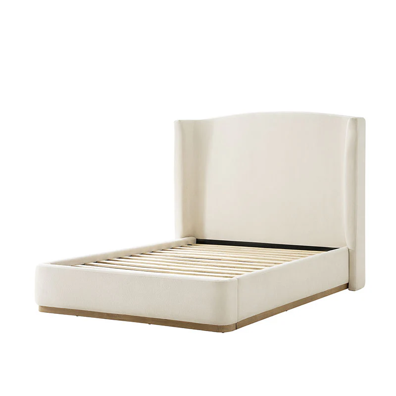 Ravona Modern Upholstered wingback Bed in Chenille - Image 13