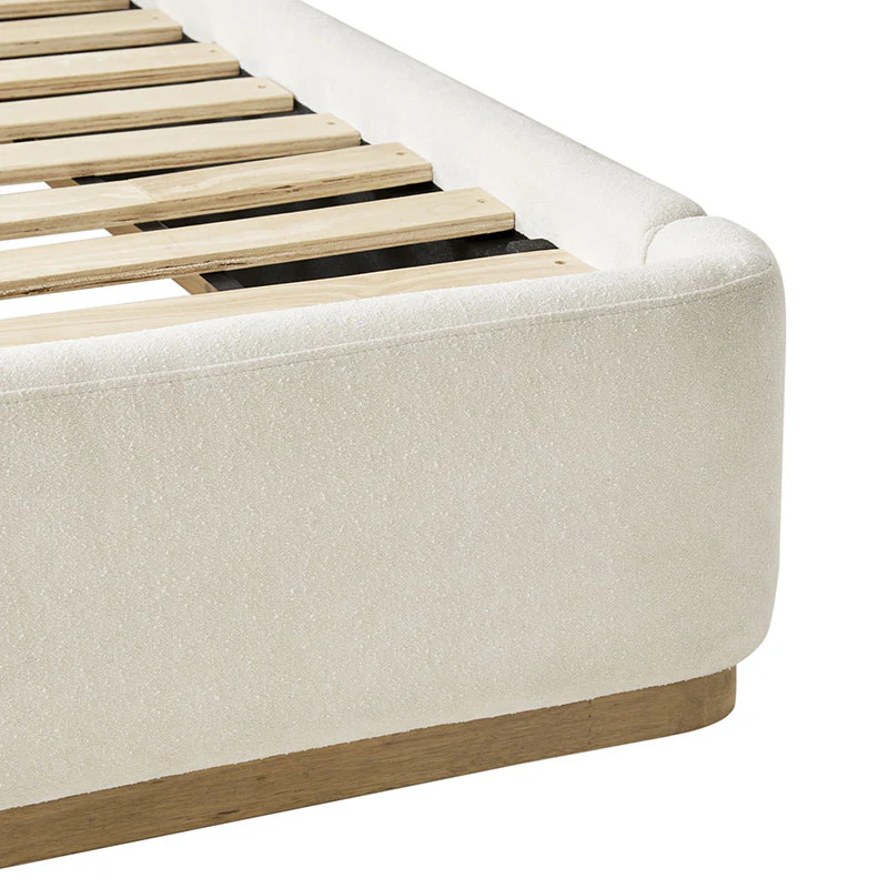 Ravona Modern Upholstered wingback Bed in Chenille - Image 7