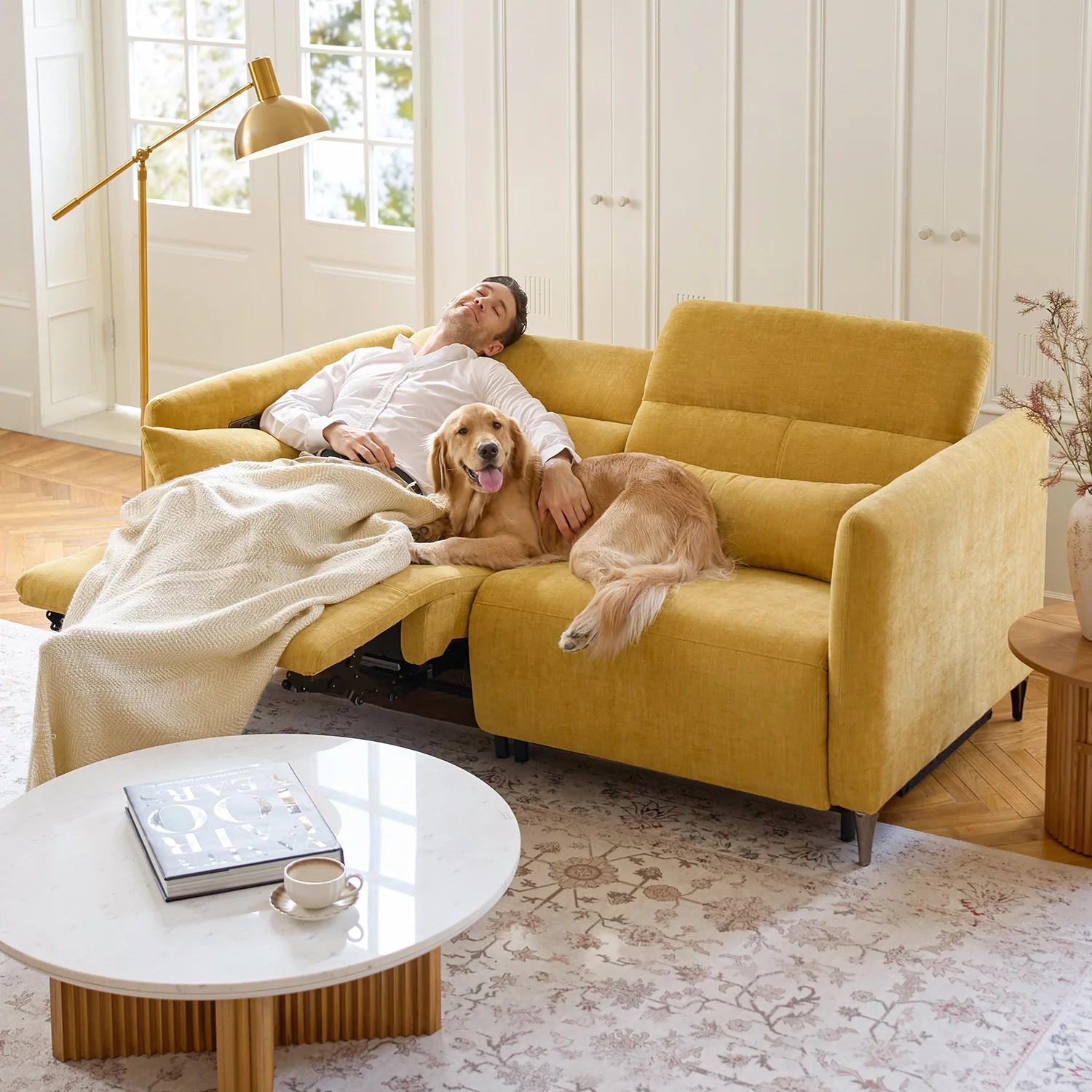 Benito Modern Power Reclining Sofa with Zero Gravity - Image 2