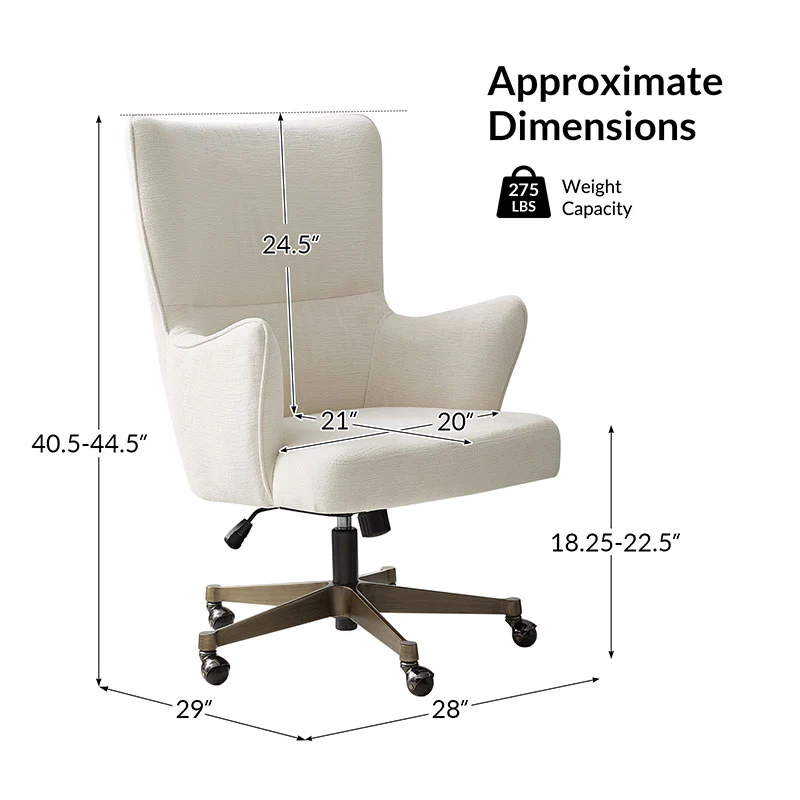 Ricardo  Modern Wingback Office Chair - Image 11