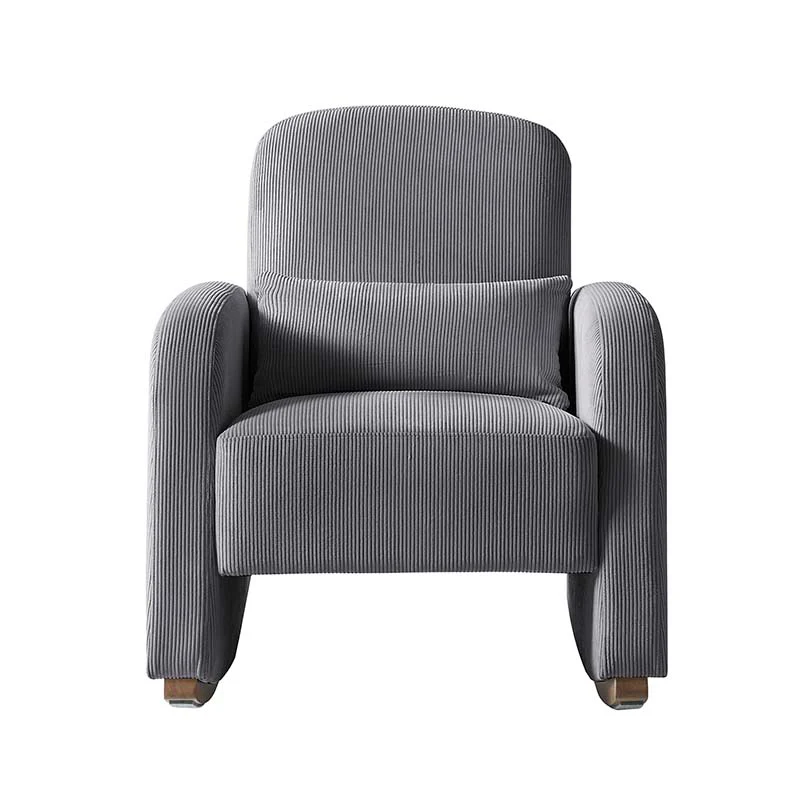 Richard Modern Solid Wood Rocking Chair with Lumbar Pillow - Image 12