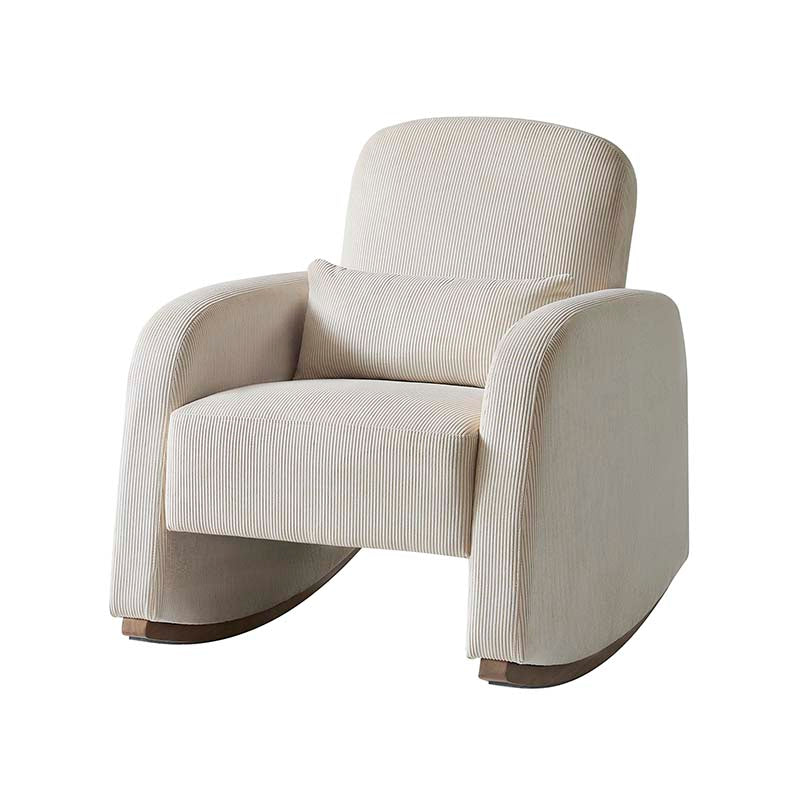 Richard Modern Solid Wood Rocking Chair with Lumbar Pillow - Image 21