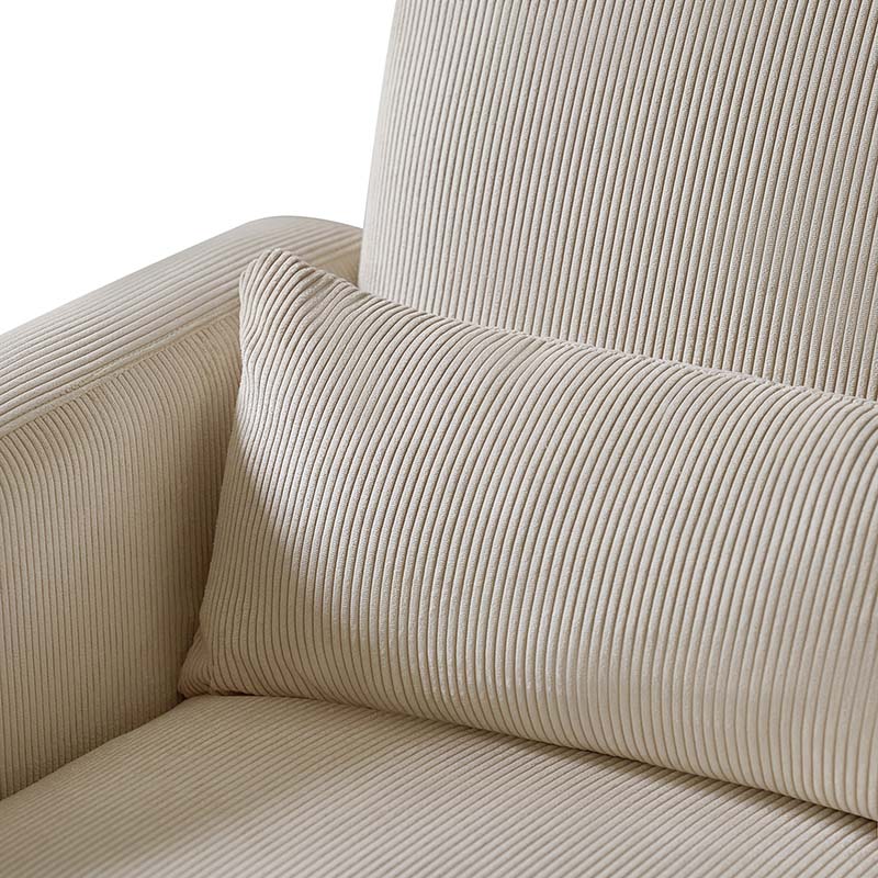 Richard Modern Solid Wood Rocking Chair with Lumbar Pillow - Image 7