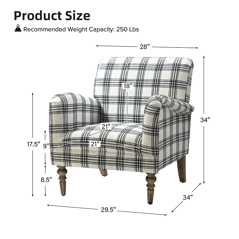 Sadie Upholstered Armchair(Optional Types) - Image 27
