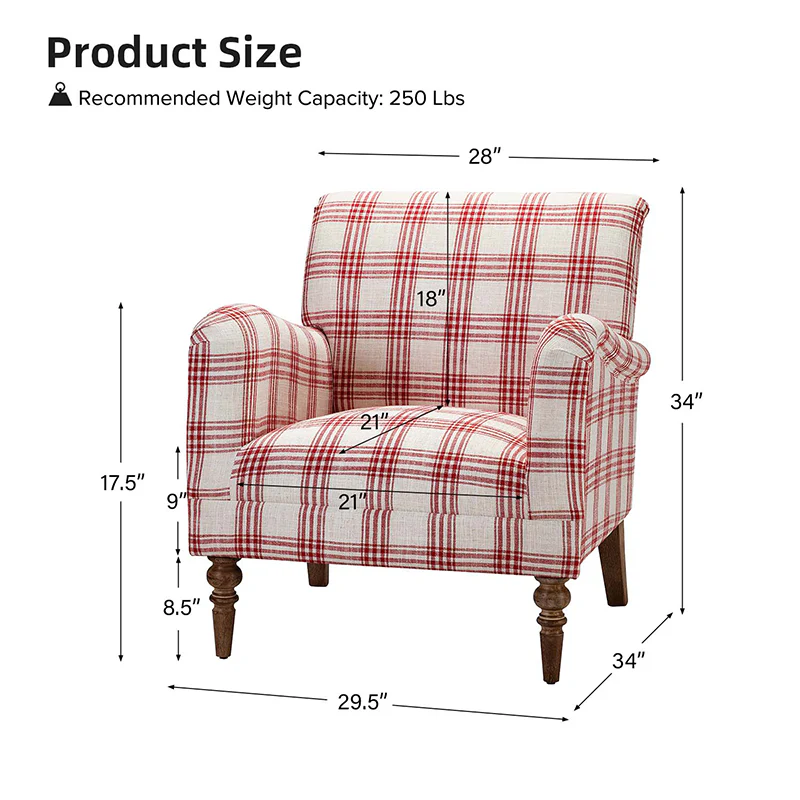 Sadie Upholstered Armchair(Optional Types) - Image 43