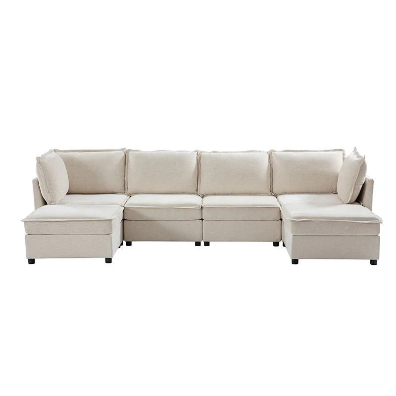 Harmetrix Large Modular Sectional Sofa Set with Storage – Soft Fabric Couch with Any Table & Coffee Table - Image 24
