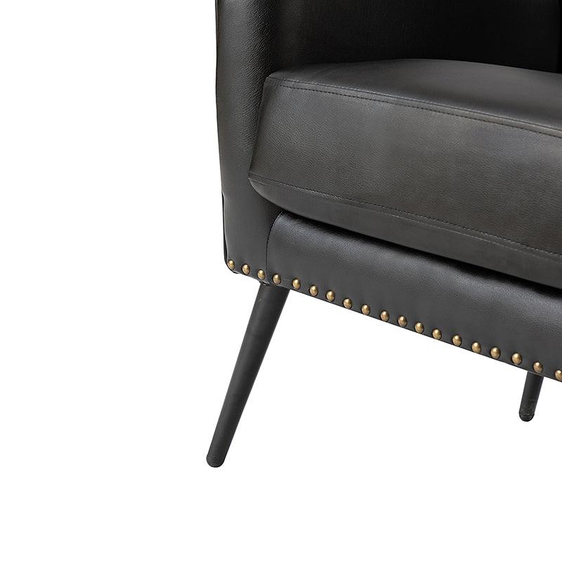 Shepherd Wingback Vegan Leather Armchair(Optional Types) - Image 16