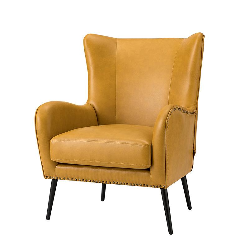 Shepherd Wingback Vegan Leather Armchair(Optional Types) - Image 21