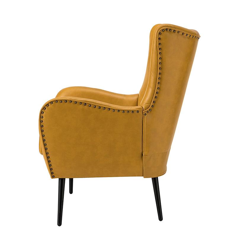 Shepherd Wingback Vegan Leather Armchair(Optional Types) - Image 22
