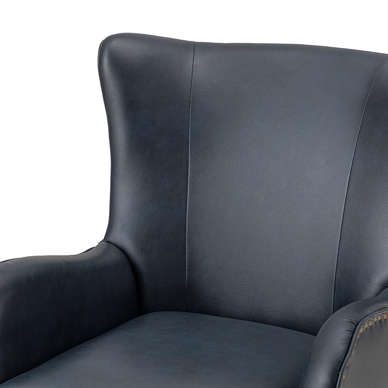 Shepherd Wingback Vegan Leather Armchair(Optional Types) - Image 31