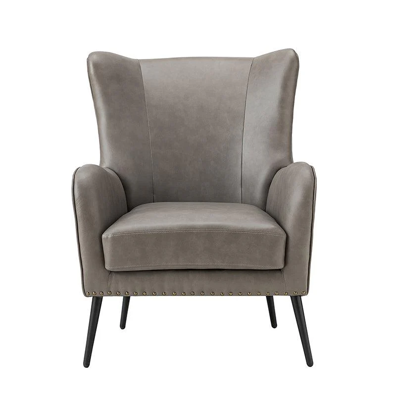 Shepherd Wingback Vegan Leather Armchair(Optional Types) - Image 36