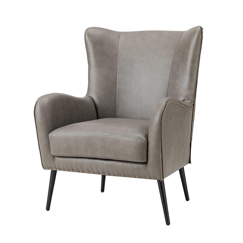 Shepherd Wingback Vegan Leather Armchair(Optional Types) - Image 37