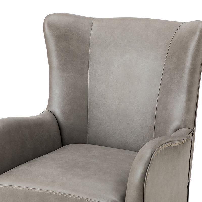 Shepherd Wingback Vegan Leather Armchair(Optional Types) - Image 39
