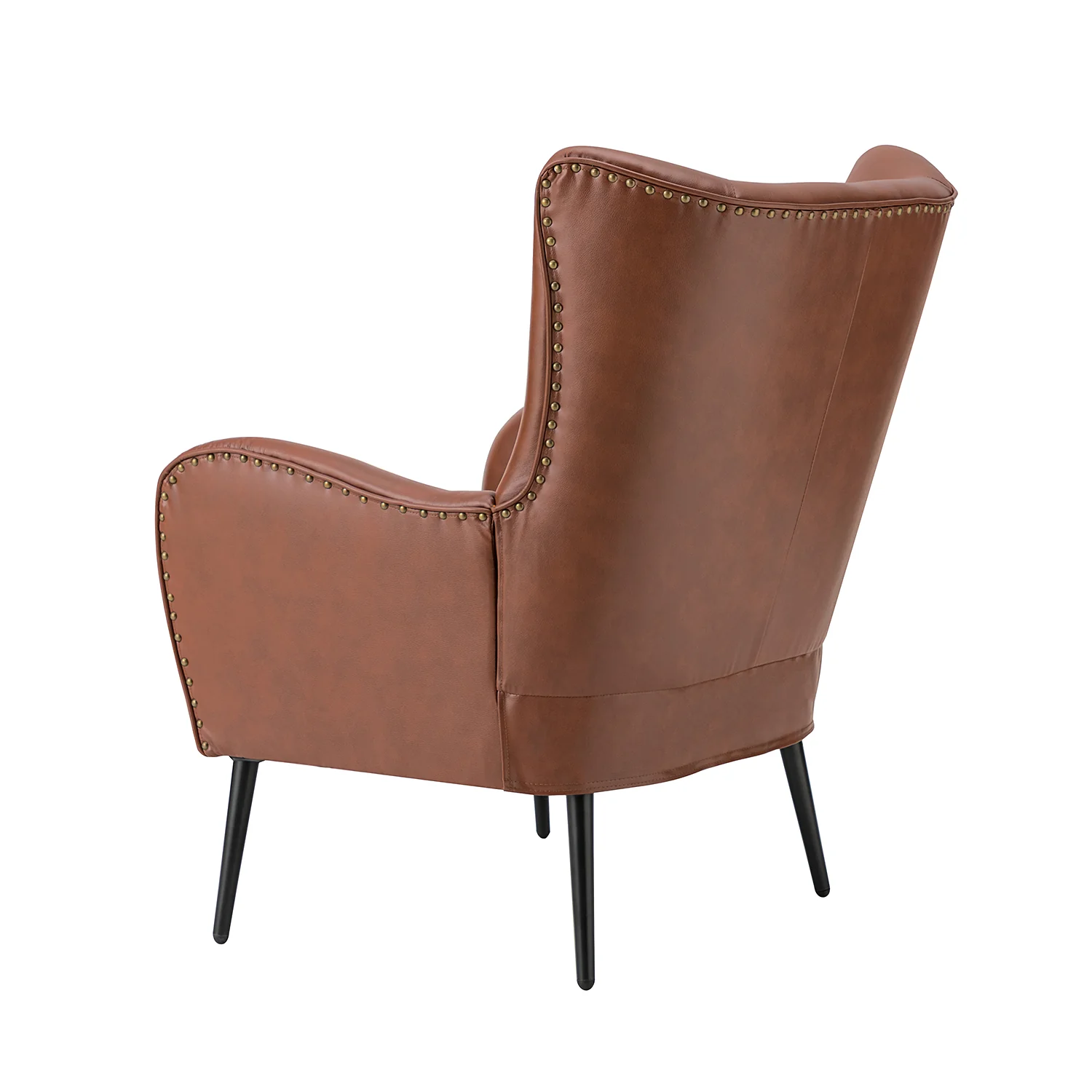 Shepherd Wingback Vegan Leather Armchair(Optional Types) - Image 46