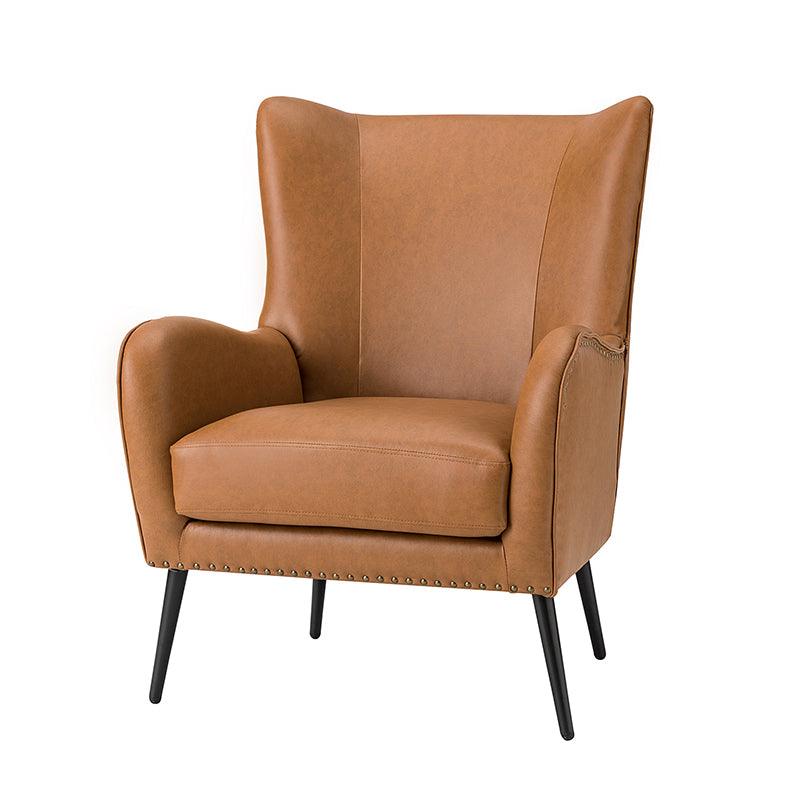 Shepherd Wingback Vegan Leather Armchair(Optional Types) - Image 5