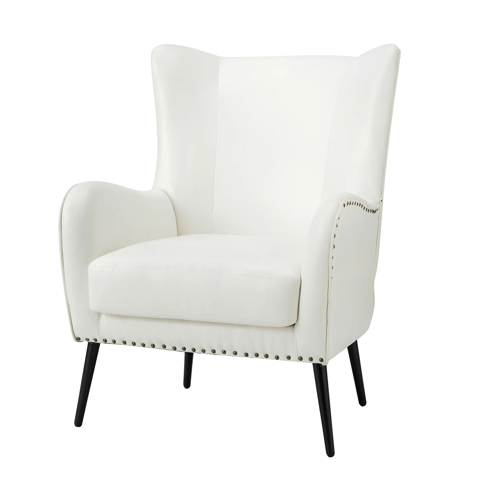 Shepherd Wingback Vegan Leather Armchair(Optional Types) - Image 52