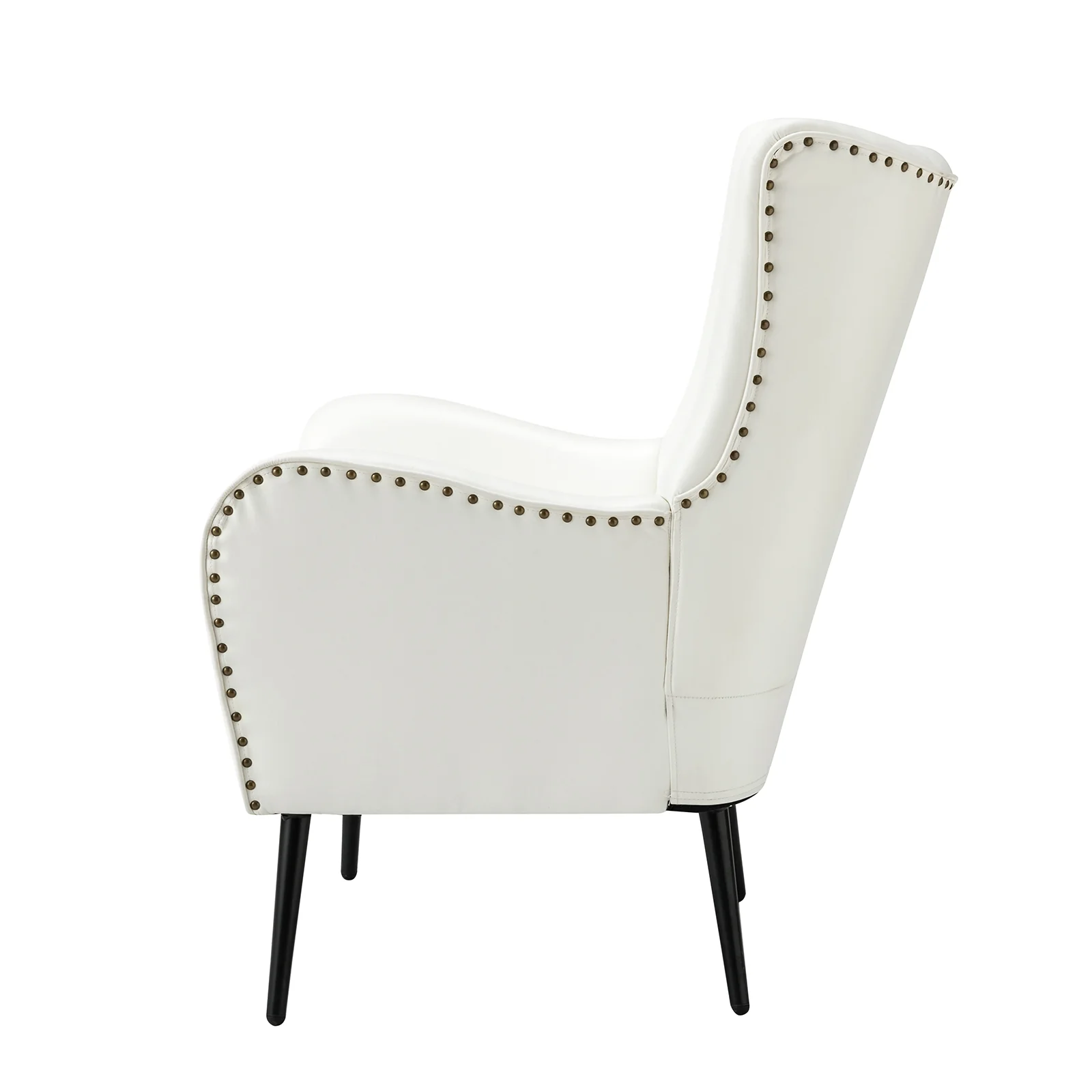 Shepherd Wingback Vegan Leather Armchair(Optional Types) - Image 53