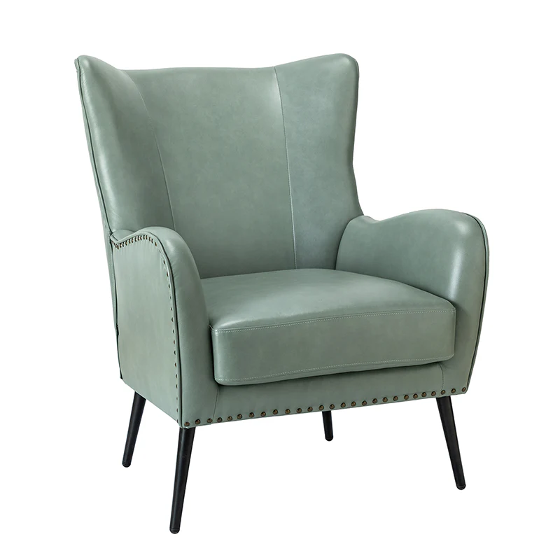 Shepherd Wingback Vegan Leather Armchair(Optional Types) - Image 61