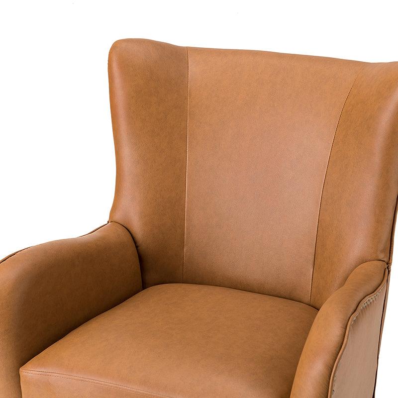 Shepherd Wingback Vegan Leather Armchair(Optional Types) - Image 7