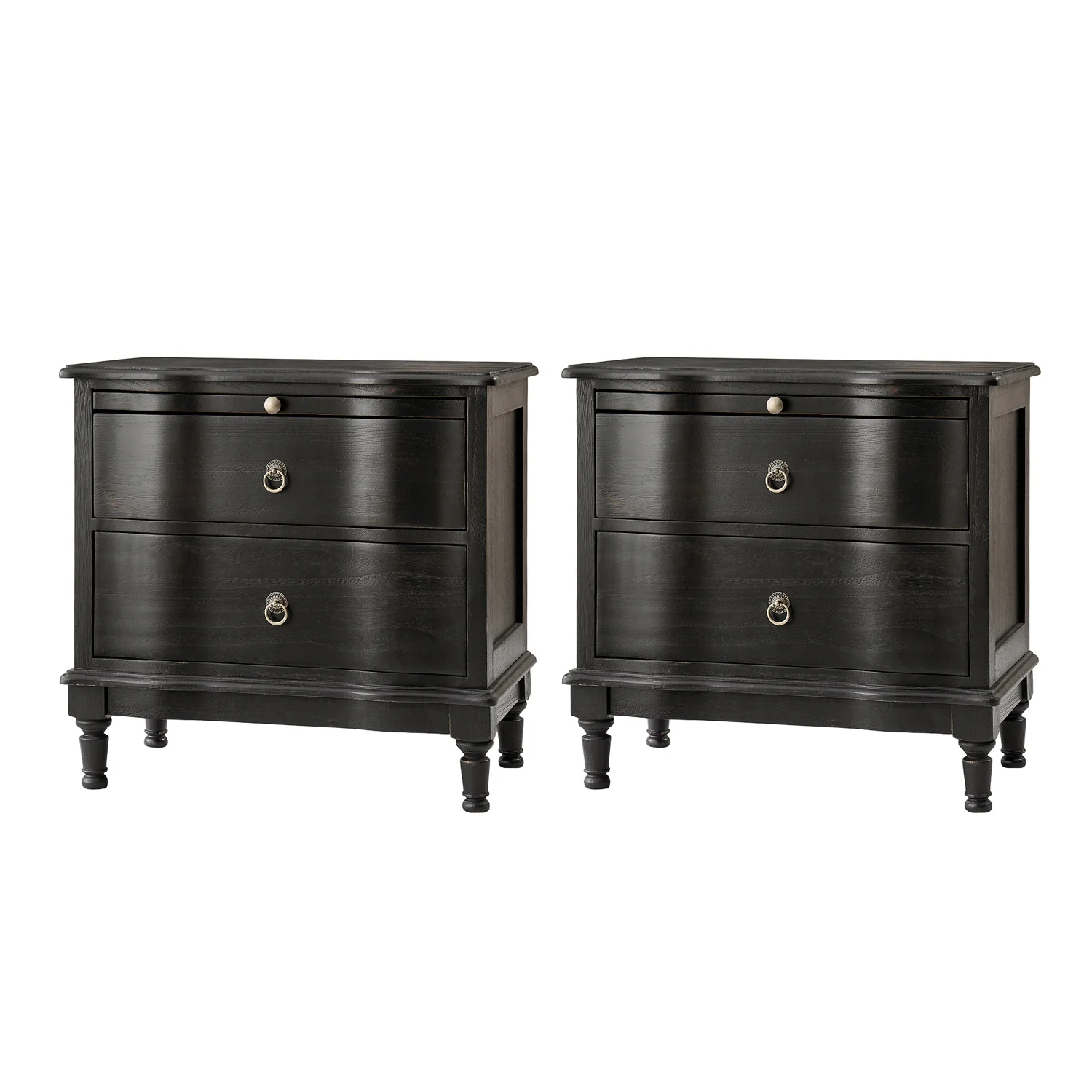 Solid Wood 2 Drawer End Table with Charging Ports & Pull-Out Shelf(Optional Types) - Image 23