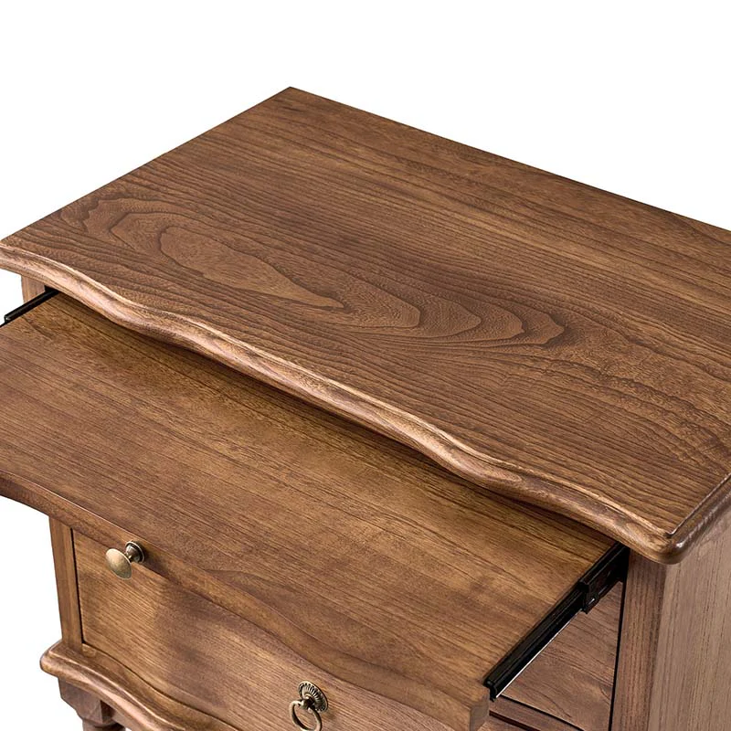 Solid Wood 2 Drawer End Table with Charging Ports & Pull-Out Shelf(Optional Types) - Image 30