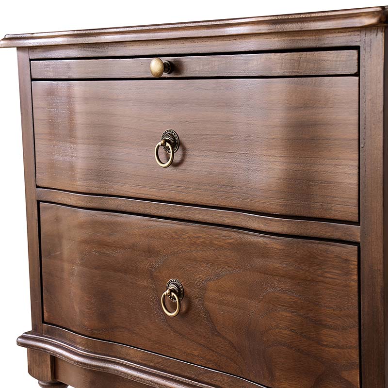 Solid Wood 2 Drawer End Table with Charging Ports & Pull-Out Shelf(Optional Types) - Image 34