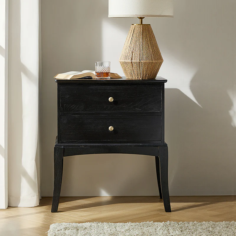 Dominique 28" Tall Solid Wood End Table with Hidden Outlet - Image 17