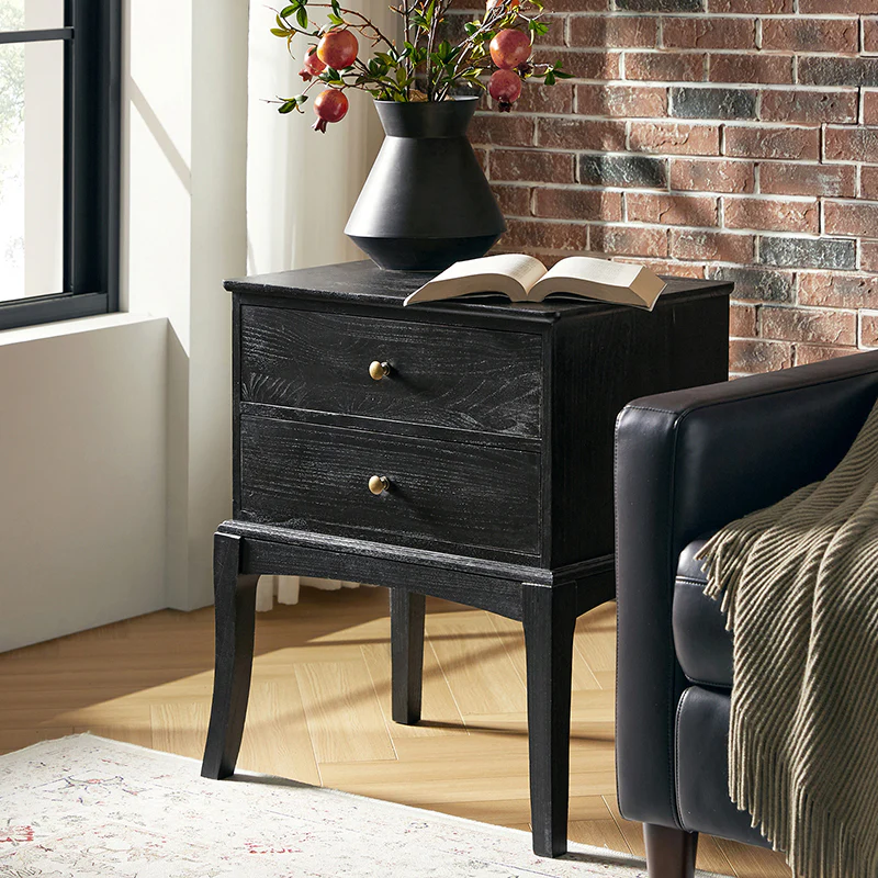 Dominique 28" Tall Solid Wood End Table with Hidden Outlet - Image 18