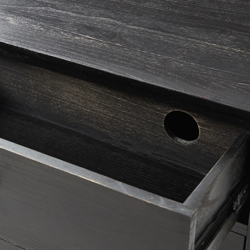 Dominique 28" Tall Solid Wood End Table with Hidden Outlet - Image 22