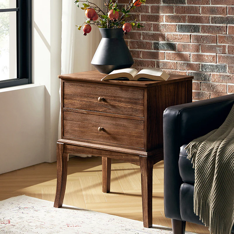 Dominique 28" Tall Solid Wood End Table with Hidden Outlet - Image 26