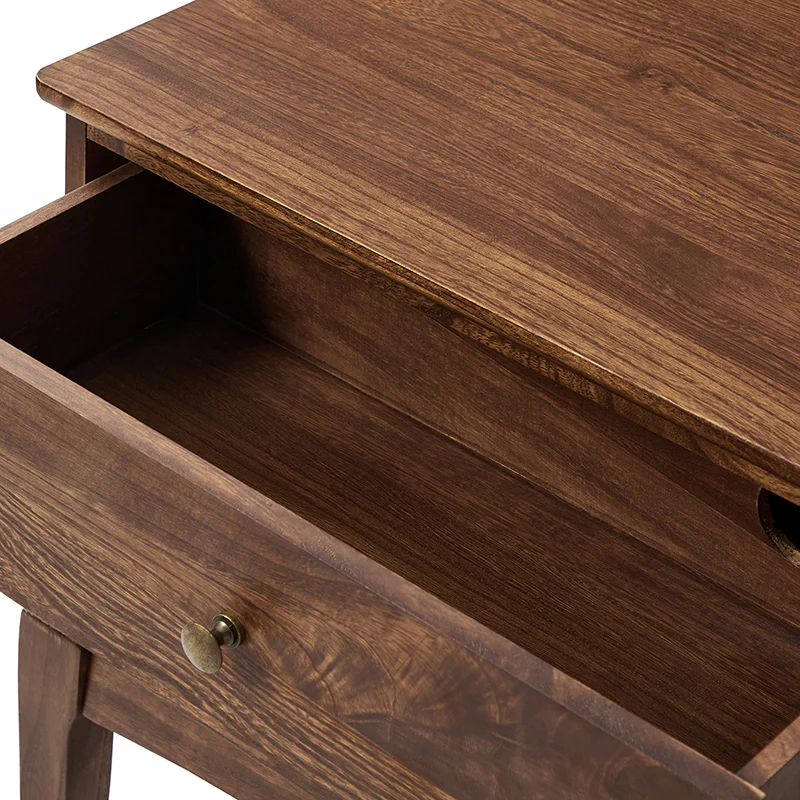 Dominique 28" Tall Solid Wood End Table with Hidden Outlet - Image 31