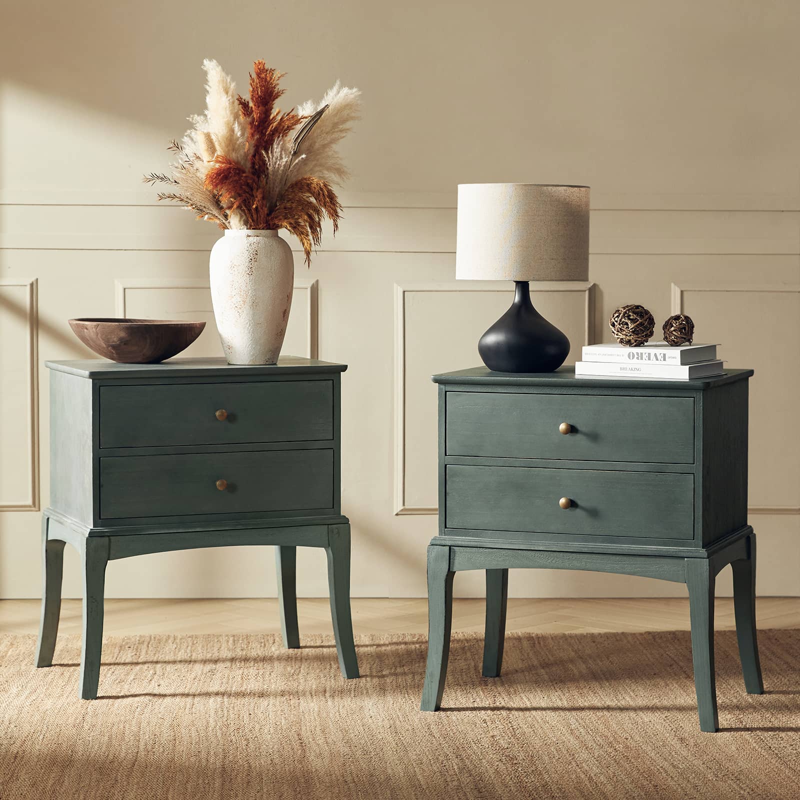 Dominique 28" Tall Solid Wood End Table with Hidden Outlet - Image 51