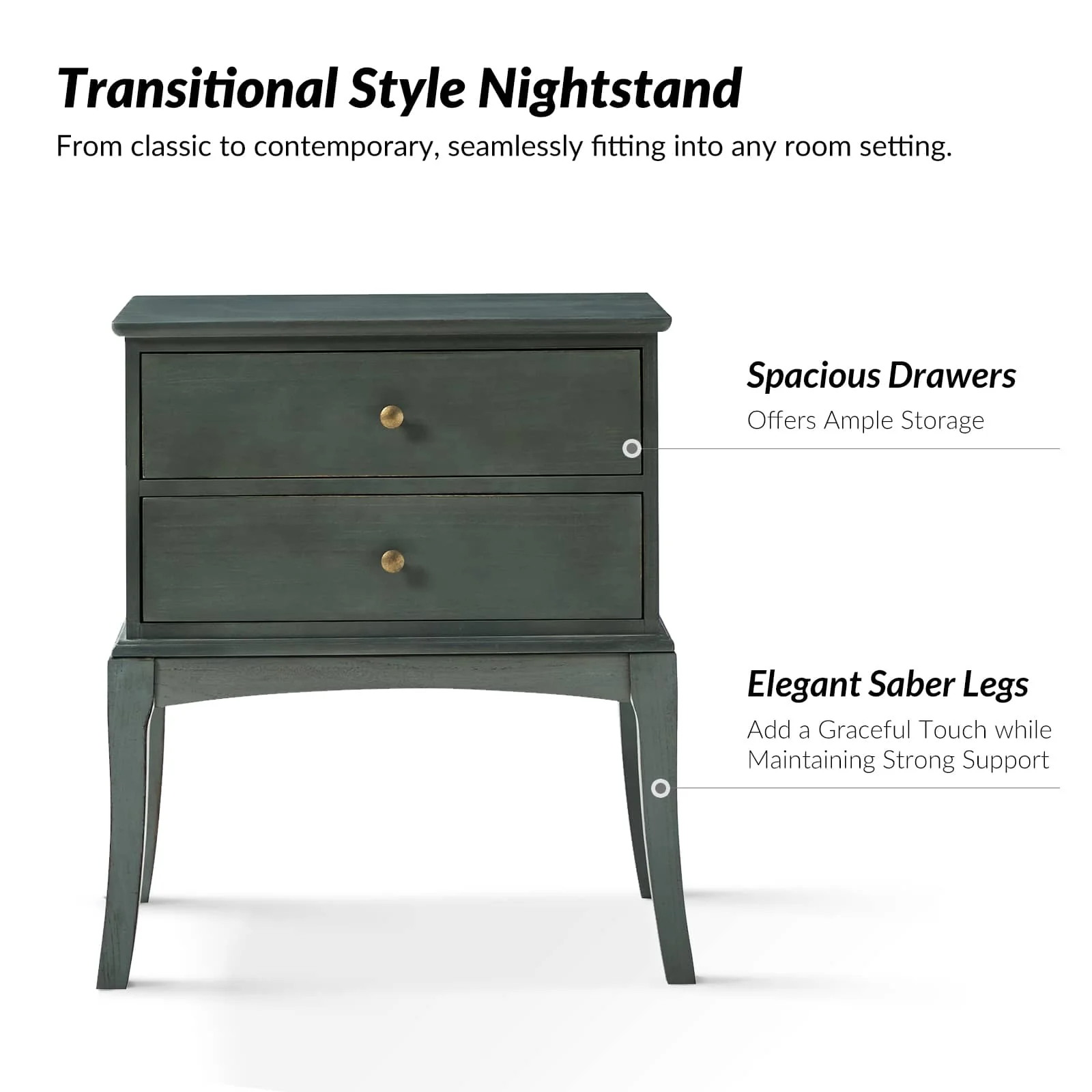 Dominique 28" Tall Solid Wood End Table with Hidden Outlet - Image 56