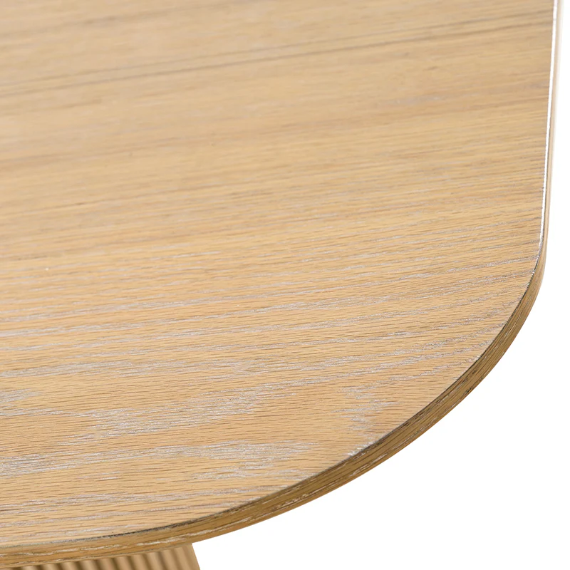 Sonia Modern Extendable Dining Table with Hidden Leaf & Grille Metal Base - Image 14