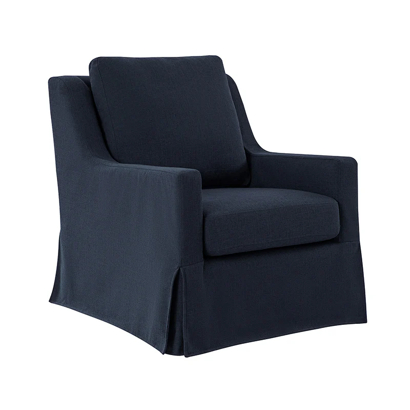 Stanley Glider Slipcovered Swivel Chair with Slope Arm(Optional Types) - Image 13