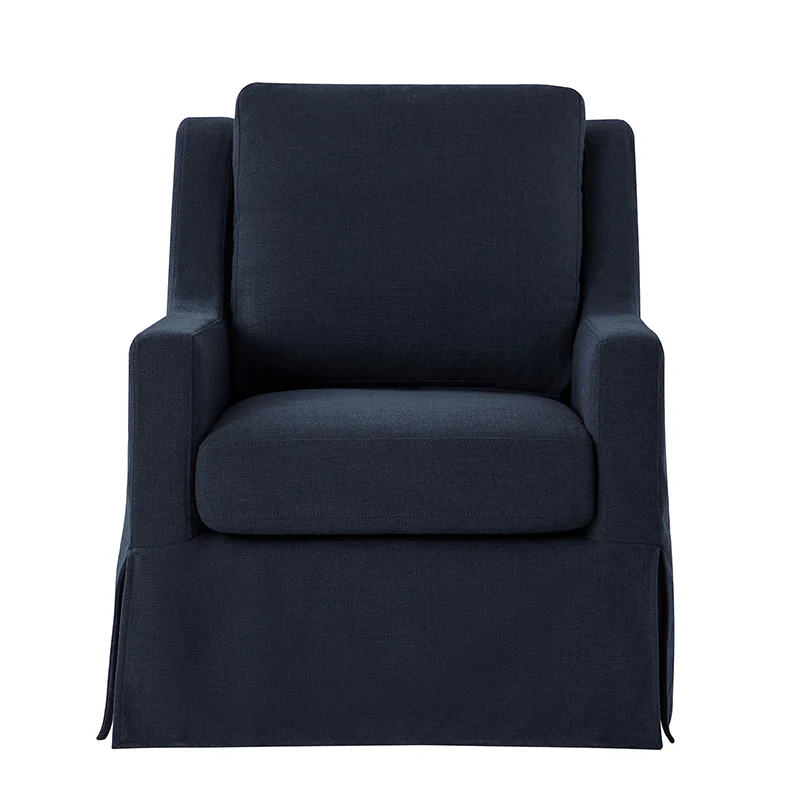 Stanley Glider Slipcovered Swivel Chair with Slope Arm(Optional Types) - Image 14