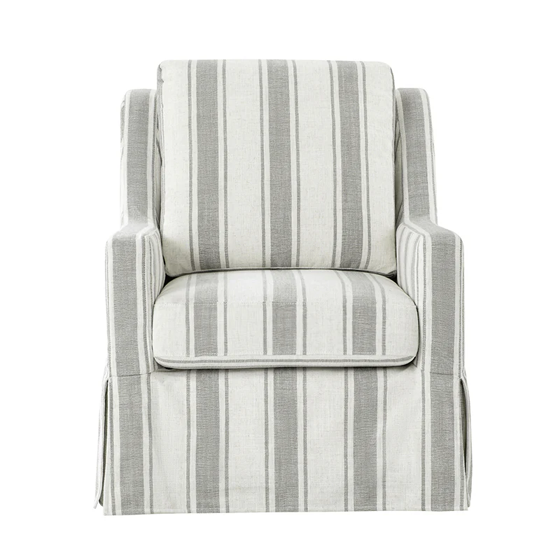 Stanley Glider Slipcovered Swivel Chair with Slope Arm(Optional Types) - Image 23