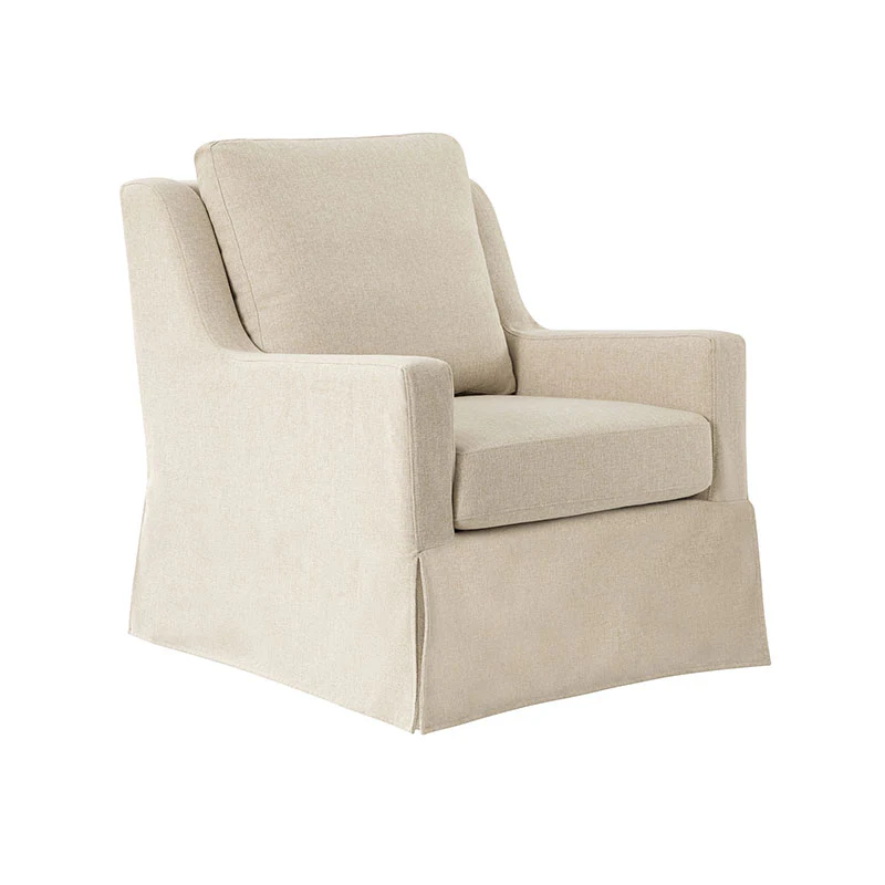Stanley Glider Slipcovered Swivel Chair with Slope Arm(Optional Types) - Image 31