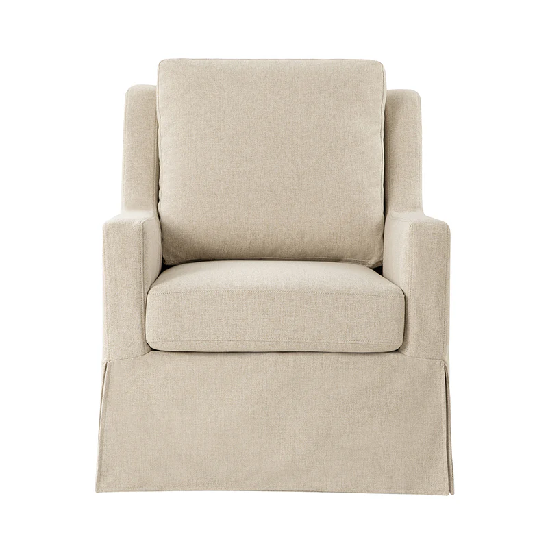 Stanley Glider Slipcovered Swivel Chair with Slope Arm(Optional Types) - Image 32
