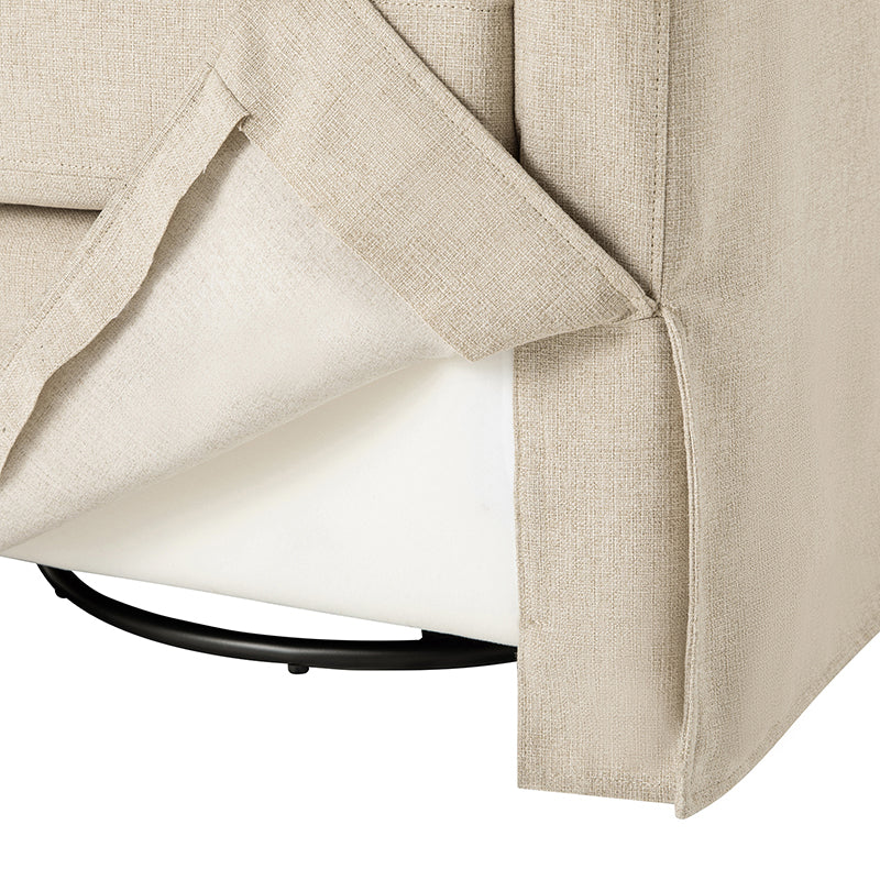 Stanley Glider Slipcovered Swivel Chair with Slope Arm(Optional Types) - Image 35