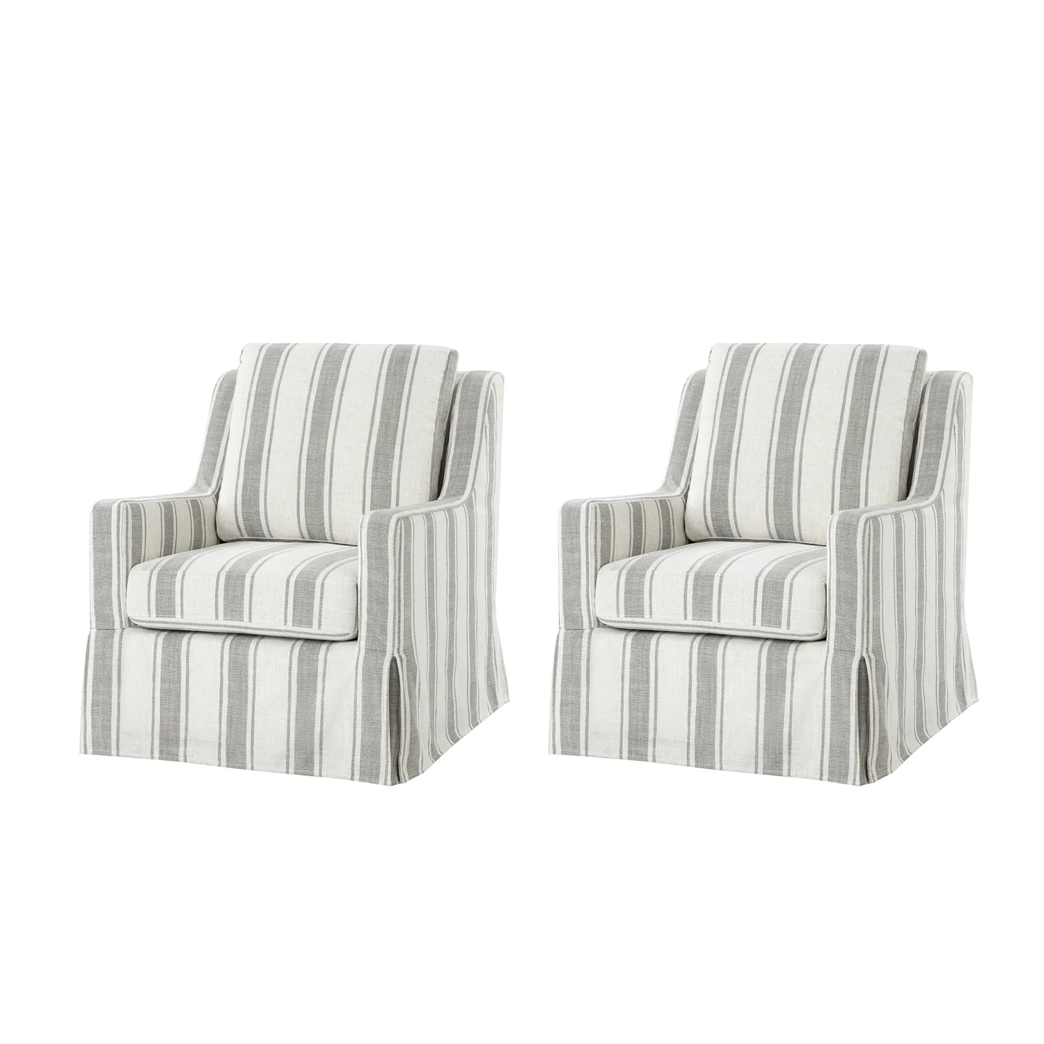 Stanley Glider Slipcovered Swivel Chair with Slope Arm(Optional Types) - Image 39