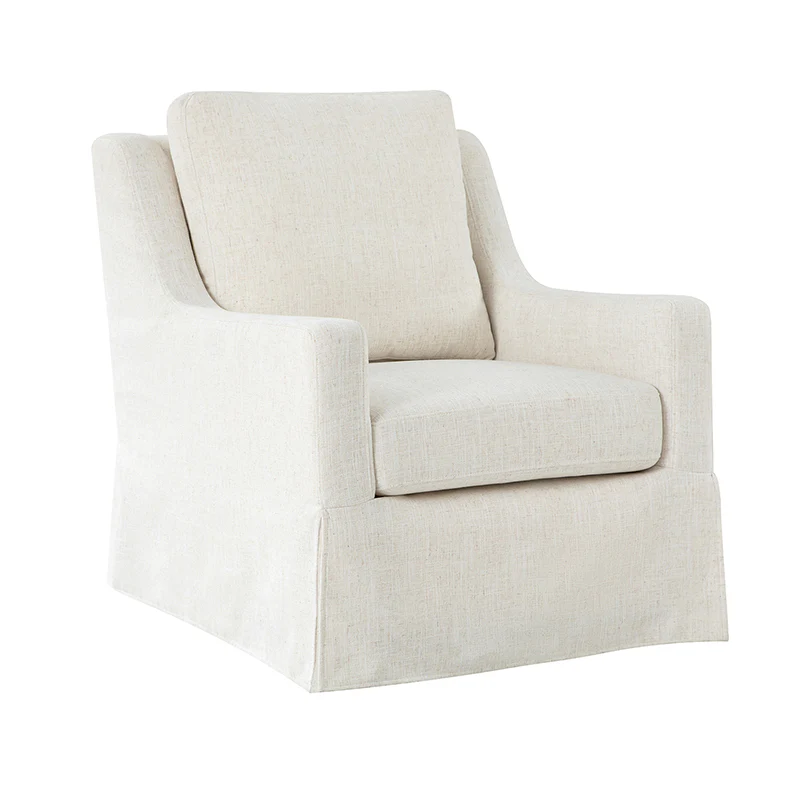 Stanley Glider Slipcovered Swivel Chair with Slope Arm(Optional Types) - Image 4