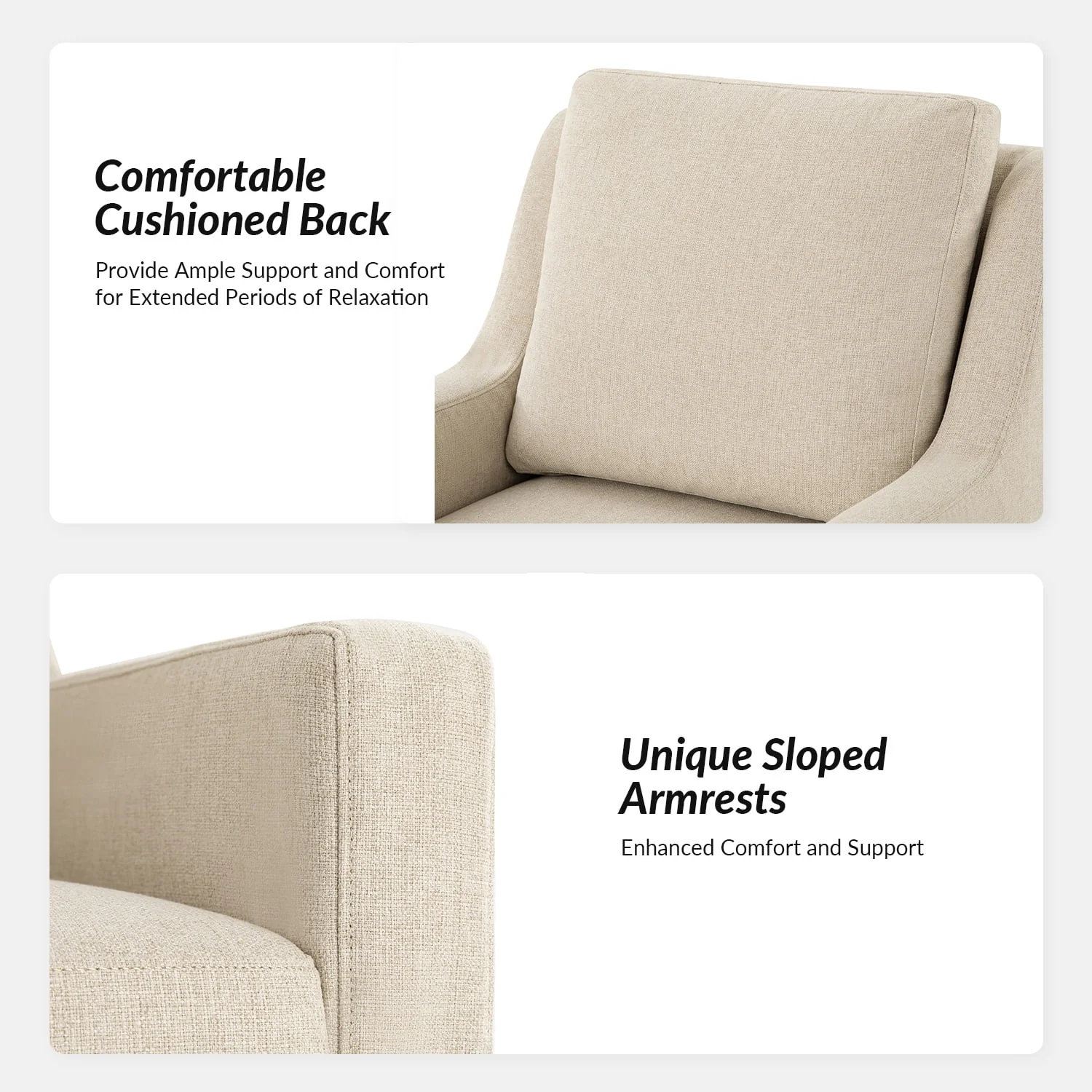 Stanley Glider Slipcovered Swivel Chair with Slope Arm(Optional Types) - Image 63