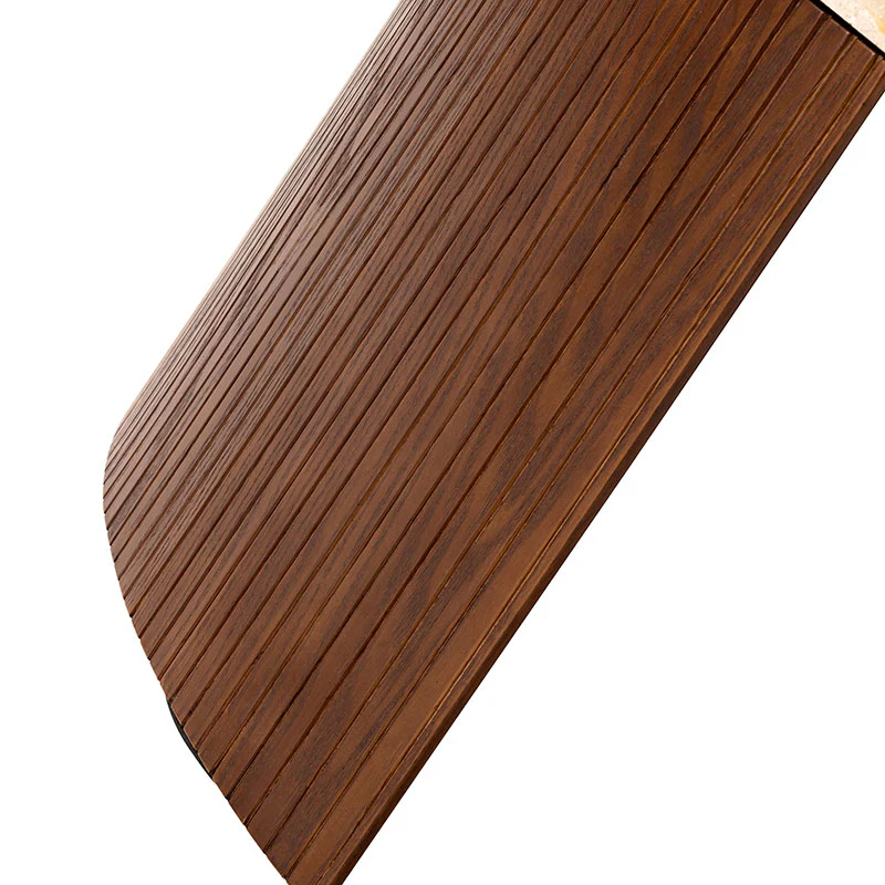 Telmo Modern Travertine Coffee Table with Fluted Wood Legs - Image 18